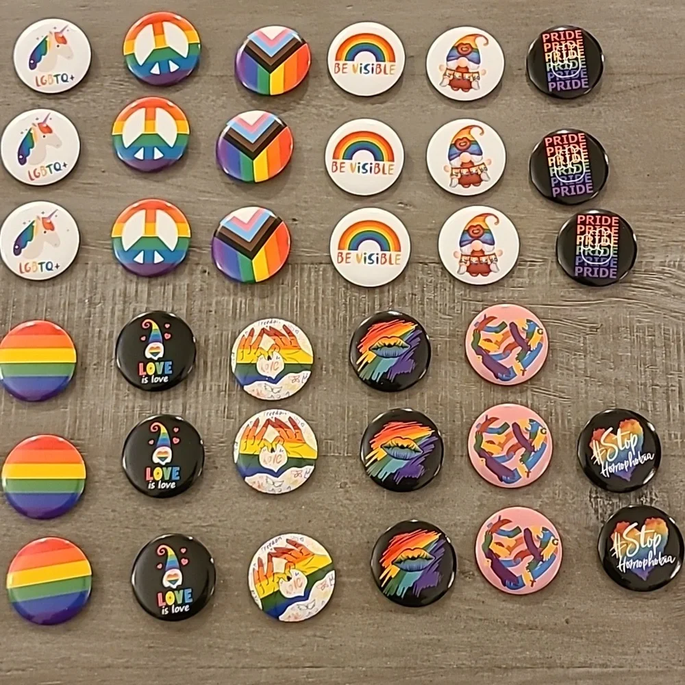Rainbow Pride Buttons/Pins